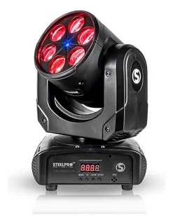 Cabeza Robótica Rgbw Full Power 4 En 1+ Laser Azul Steelpro