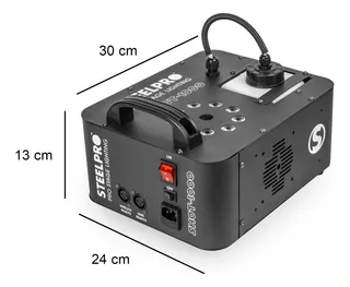 Maquina De Humo 1000w Leds Steelpro Shot1000 Tiro Vertical Color Negro