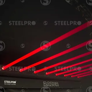 Barra Motorizada 8 Laser Rojo Profesional Steelpro  Razor 