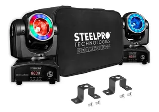 Steelpro Beam60h Bag Con 2 Cabezas Móvil Led Beam 1x60watts, Rgbw 