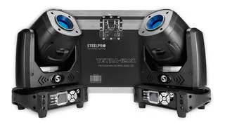 Cabeza Movil Case 2pza 120w Prisma Gobo Rotatorio Steelpro